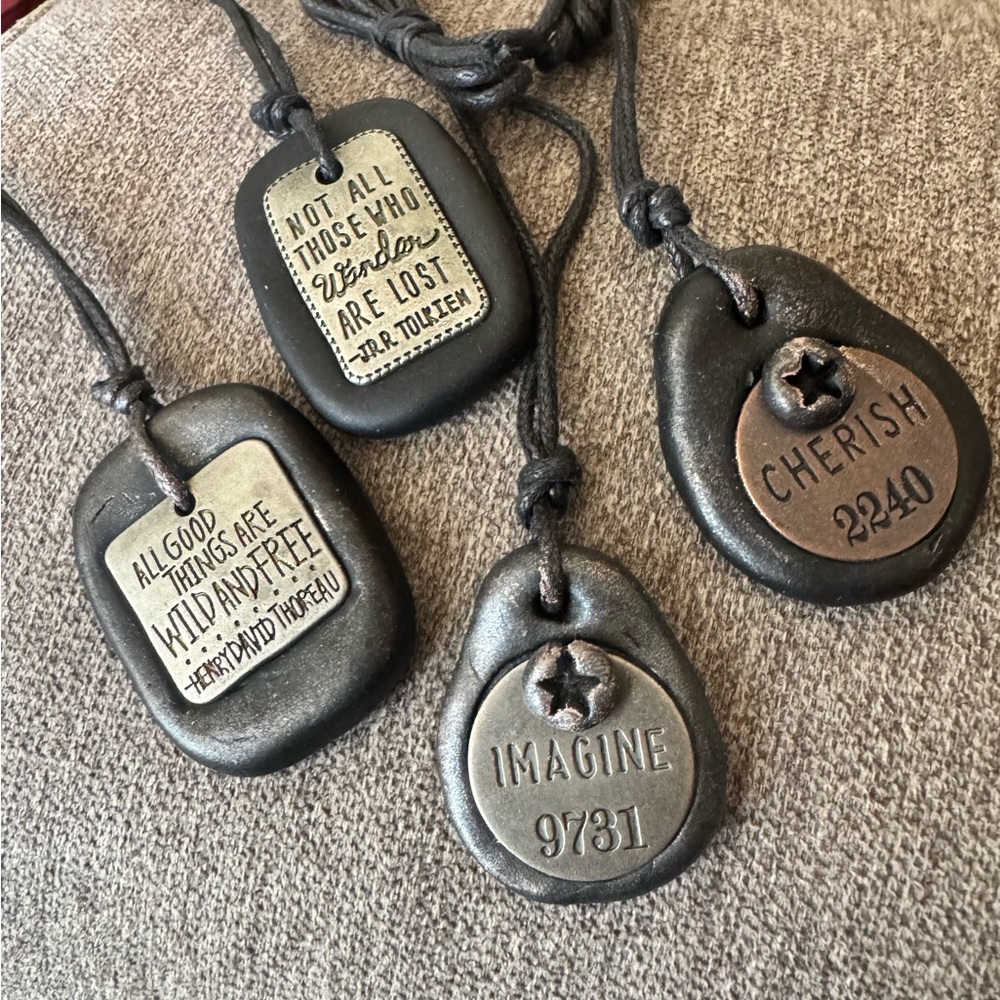 Clay Art Inspirational Pendants